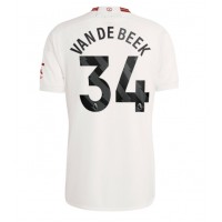 Camiseta Manchester United Donny van de Beek #34 Tercera Equipación 2023-24 manga corta